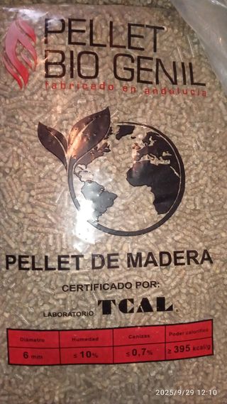 60 Sacos Pellets Bio Genil Madera