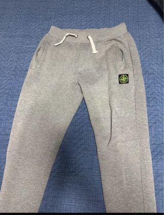 Stone Island Pantalone Grigio Cotone