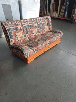 Sofá cama libro madera multicolor