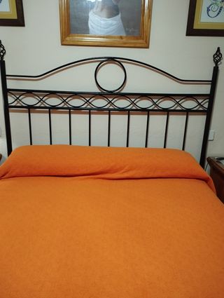 Cabecero forja negro cama 150cm