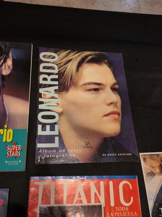 Lote Leonardo DiCaprio: Libros y Fotos