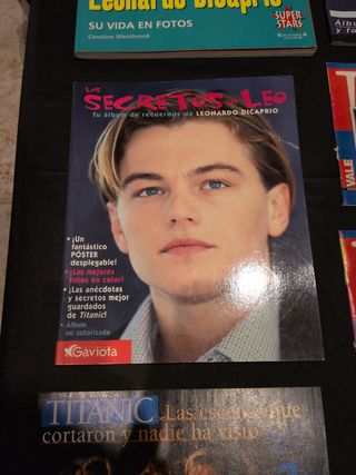 Lote Leonardo DiCaprio: Libros y Fotos