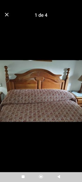 Cabecero de cama madera 135 cm