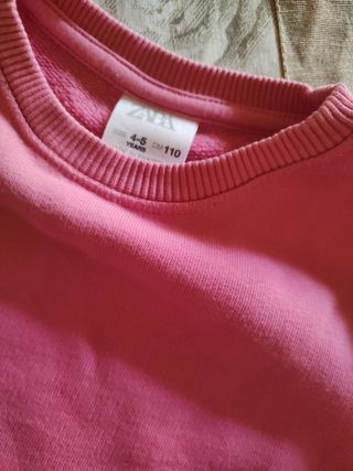 Felpa bambina Zara rosa taglia 110