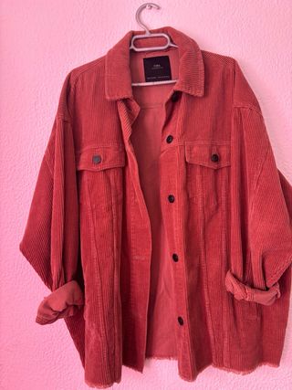 Chaqueta Zara Pana Roja Talla M