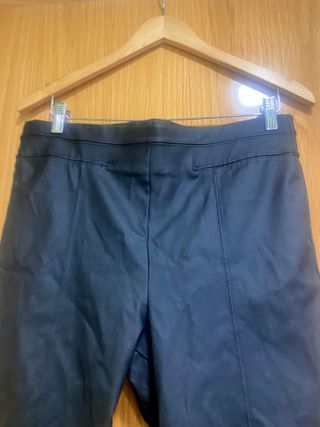 Pantalón Leggings de Mujer Negros Encerados