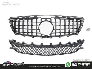 PARRILLA DELANTERA LOOK PANAMERICANA NEGRA PARA MERCEDES CLS W218 2011-2014
