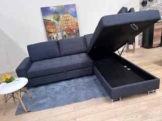 Sofá Cama Gris Tela