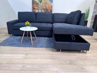 Sofá Cama Gris Tela