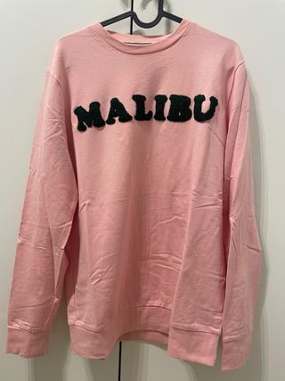 Jersey rosa con letras MALIBU