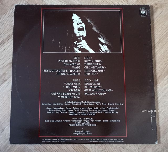 Vinilo LP Doble Janis Joplin Anthology