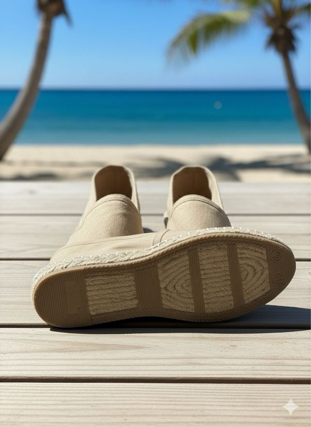 Alpargatas Planas Beige Lona