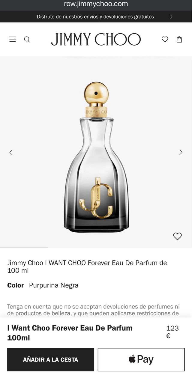 NUEVO Jimmy Choo, I Want Choo Forever! 125ml