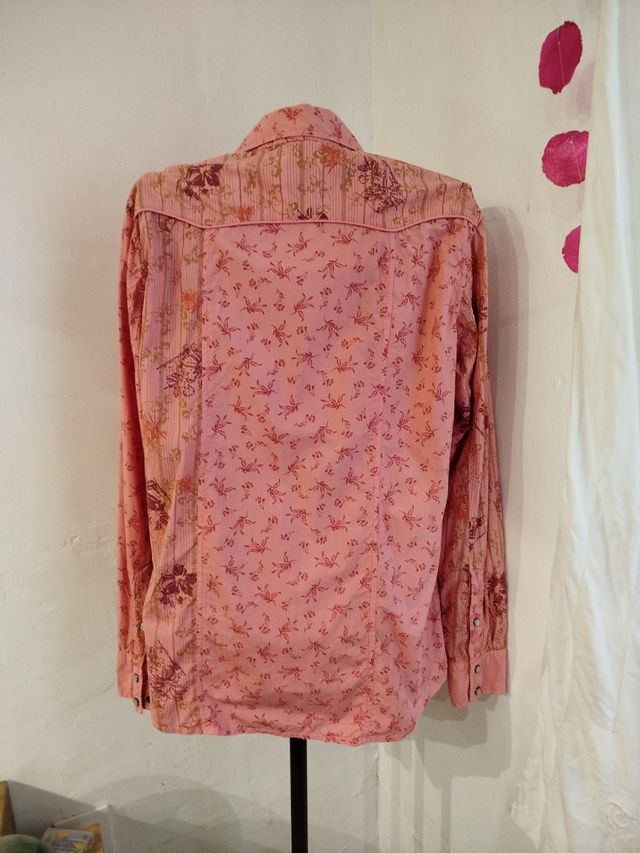 Camisa floral rosa