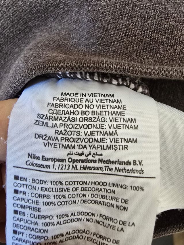 Felpa Nike Grigia Taglia L