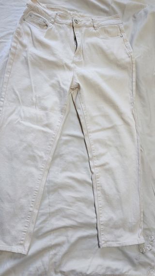 Pantalón beige largo talla XL