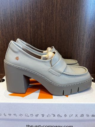 Zapatos The Art Company Tacón Gris