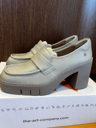 Zapatos The Art Company Tacón Gris