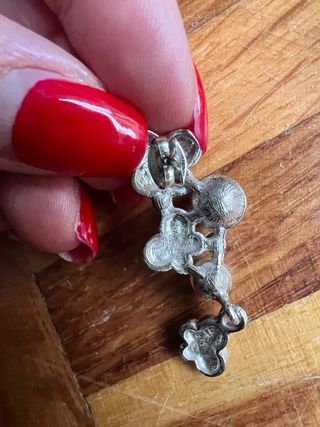 Orecchini pendenti argento con perle