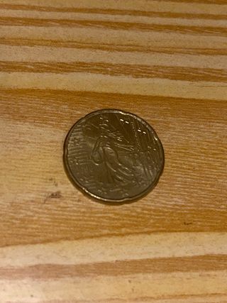 Moneda 20 céntimos Francia 2008 Latón