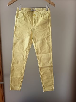 Calças Zara Rapariga Amarelas