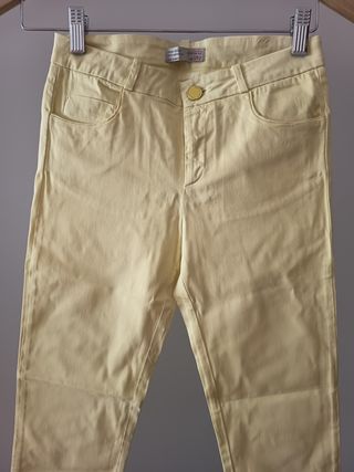 Calças Zara Rapariga Amarelas