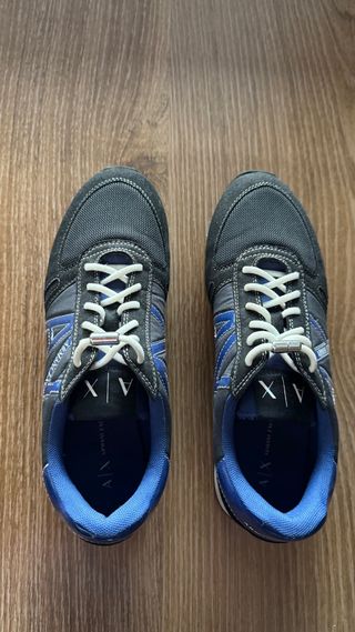 Zapatillas Armani Exchange Mujer Negras y Azules