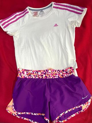 SHORTS NIKE Y CAMISETA DE ADIDAS