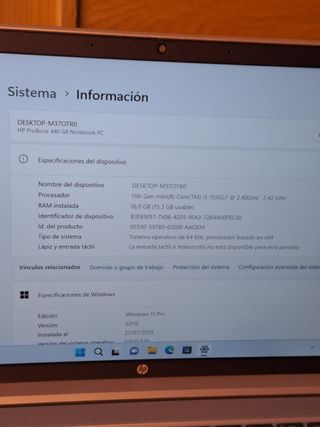 Portátil HP i5