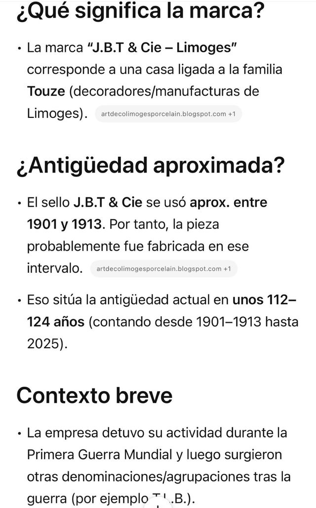 🇫🇷 Limoges 10 Pratos de Sobremesa do início do século XX