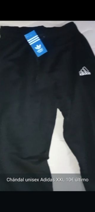 Chándal Adidas Unisex XXL Negro