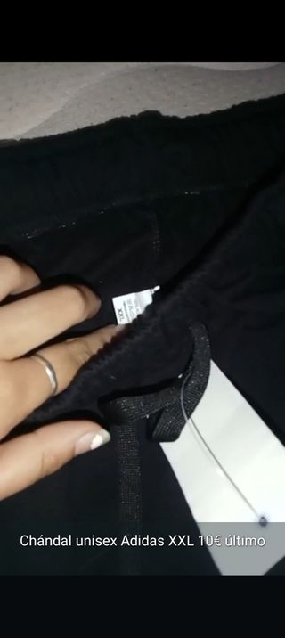 Chándal Adidas Unisex XXL Negro
