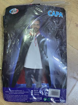 Capa TB Negra y Roja Talla Única