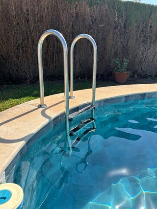 Escalera Piscina 3 Peldaños acero inoxidable nueva