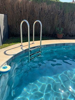 Escalera Piscina 3 Peldaños acero inoxidable nueva