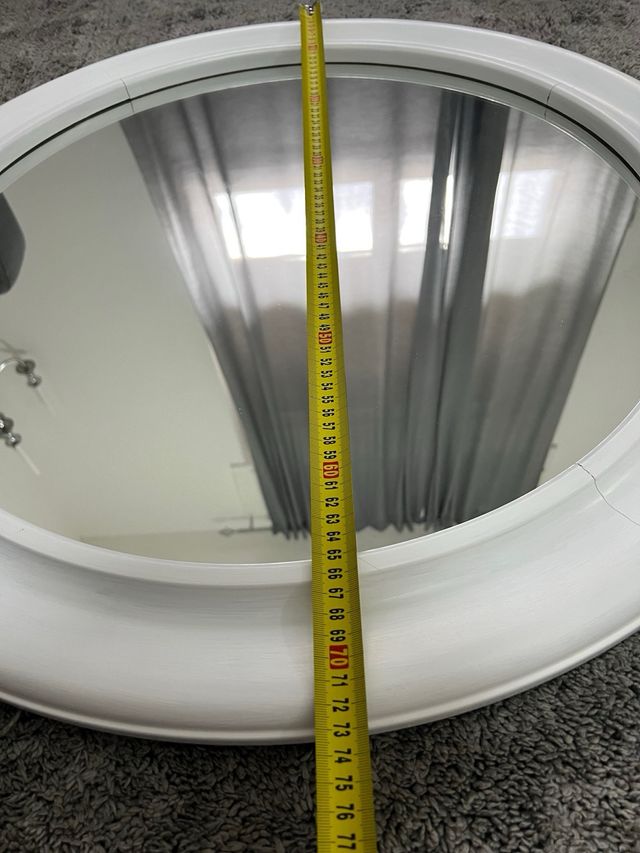 Specchio tondo vintage shabby 74x74