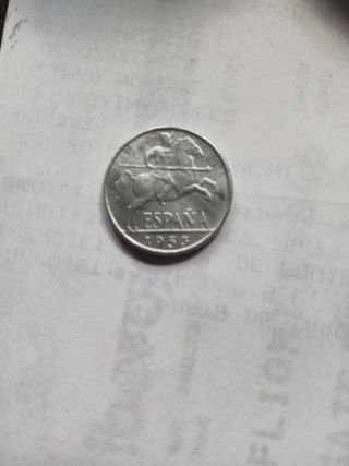 Moneda 10 céntimos España 1953 Lancero