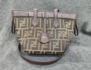 Borsa Fendi beige e marrone