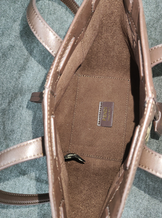 Borsa Fendi beige e marrone