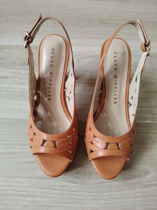 Zapatos tacón alto Pedro Miralles Naranja Talla 37