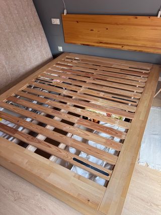 Base de cama de madera Ikea