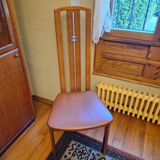 Mesa comedor ovalada extensible madera