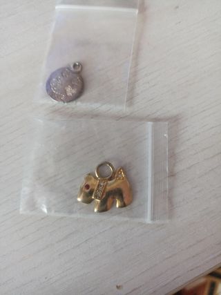 Set 2 ciondoli TOUS oro e argento