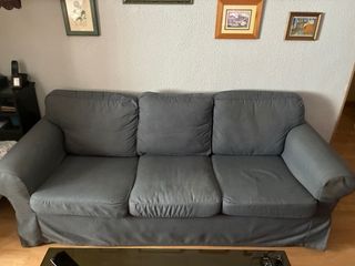 Sofá 3 plazas Ektorp Ikea gris
