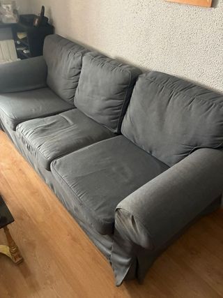Sofá 3 plazas Ektorp Ikea gris
