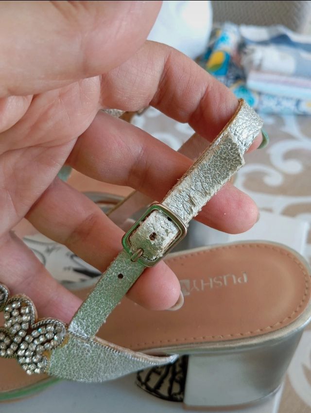 Sandali Pushyvamp Argento Tg 38