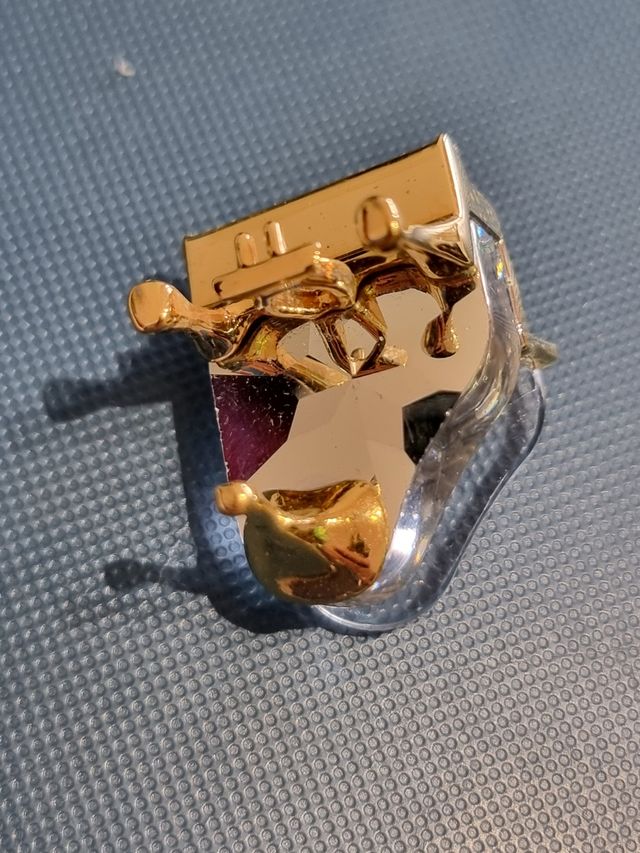 Piano Cristal Swarovski Dorado