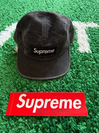 Gorra Supreme 2-Tone Moleskin Camp Cap Negra