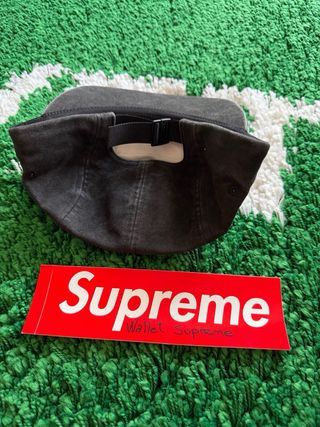 Gorra Supreme 2-Tone Moleskin Camp Cap Negra