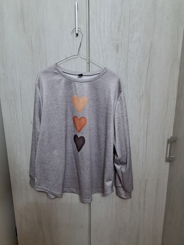 Maglia donna mezza stagione con cuori